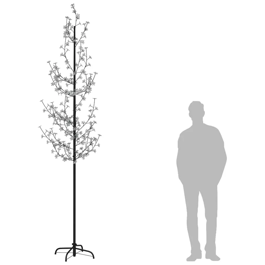 Arbre à LED fleur de cerisier 368 LED Blanc chaud 300 cm - 7