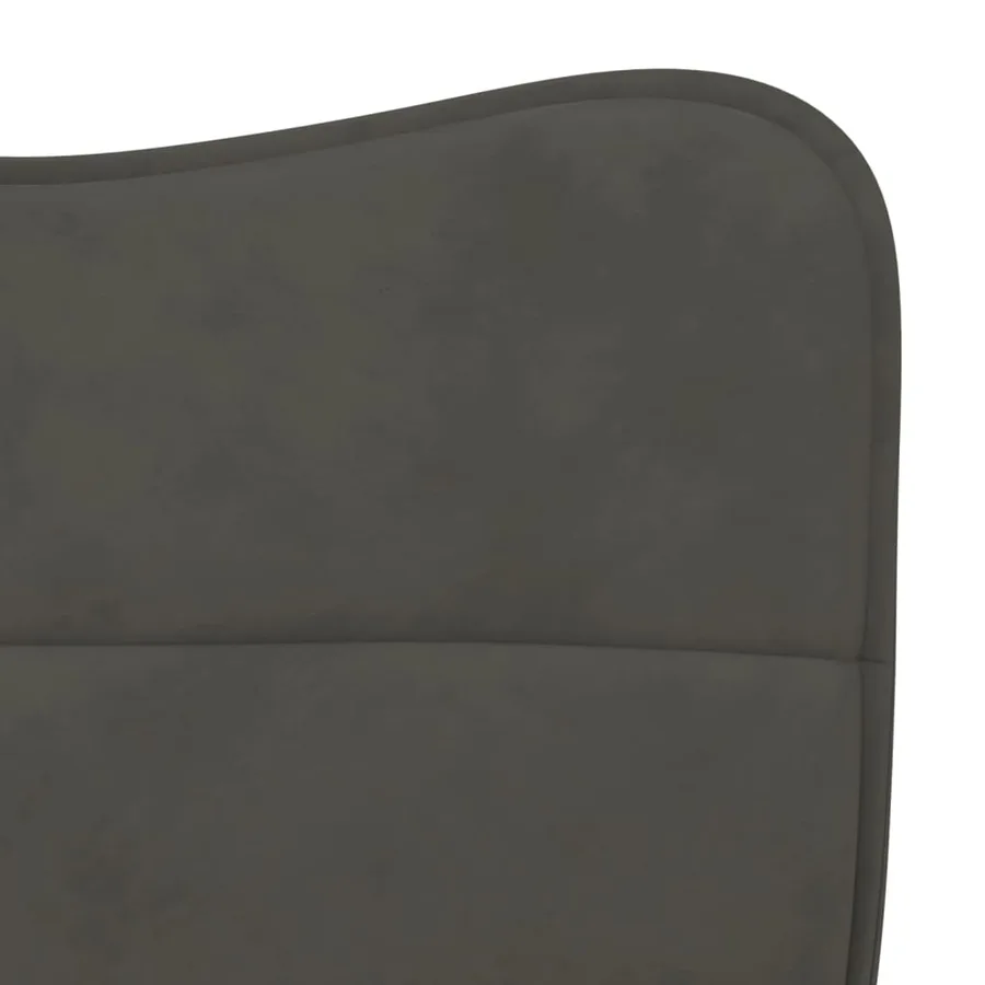 Chaises à manger lot de 2 Gris foncé Velours - 7