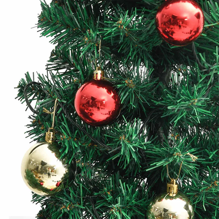 Cactus de Noël avec support et LED Vert 150 cm PVC - 5
