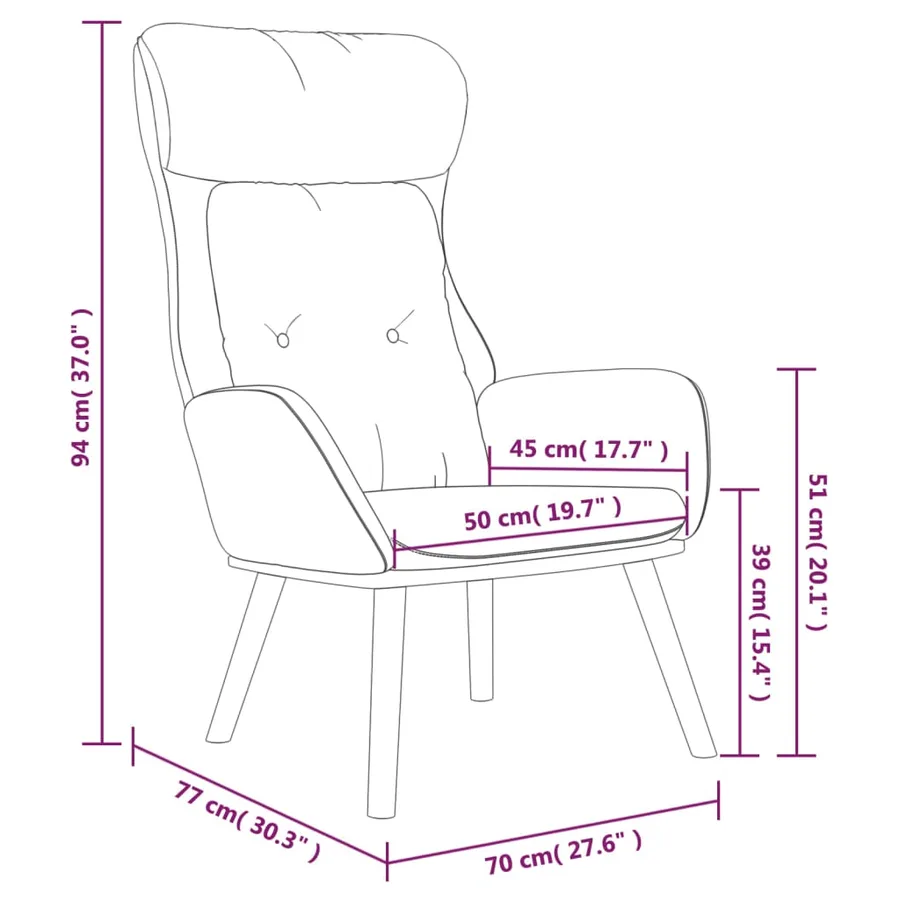 Chaise de relaxation Bleu Tissu et PVC - 9