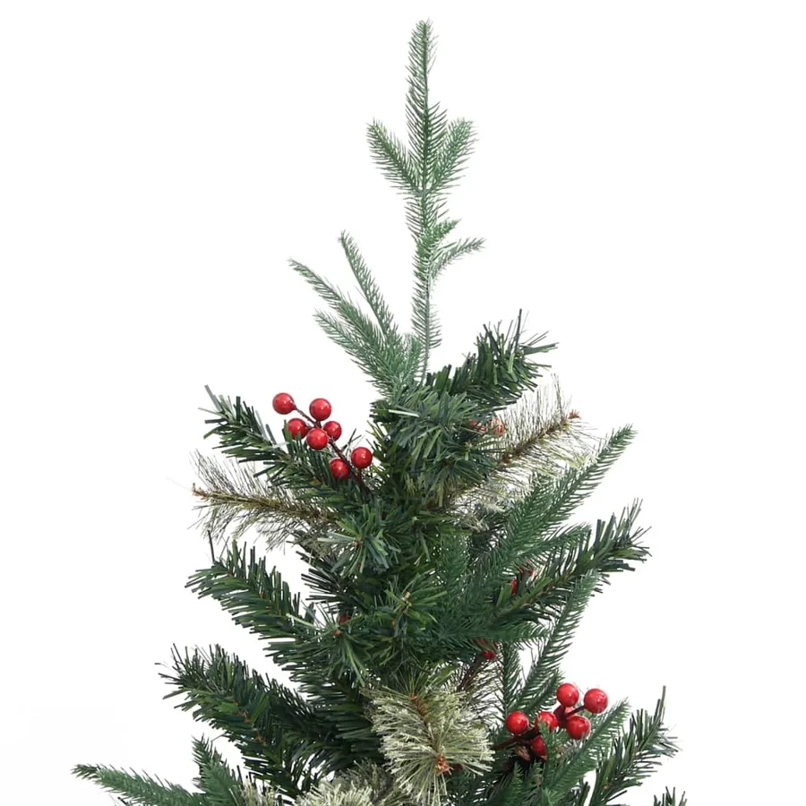 Sapin de Noël avec pommes de pin Vert 225 cm PVC et PE - 3