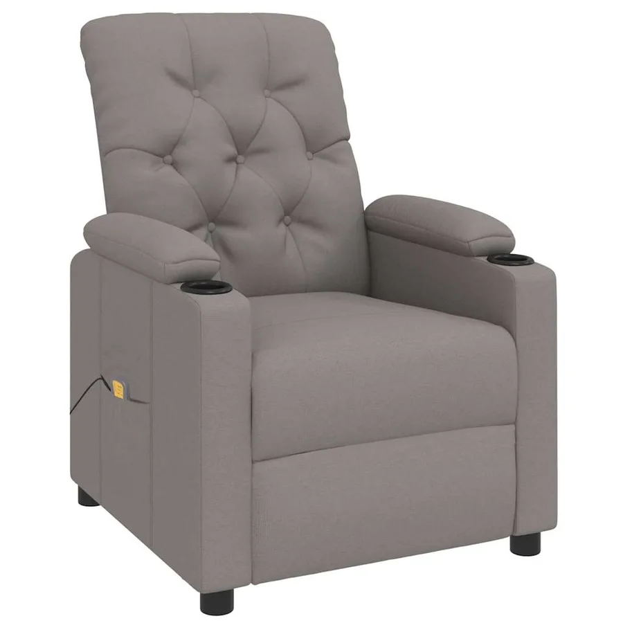 Fauteuil de massage Taupe Tissu - 3