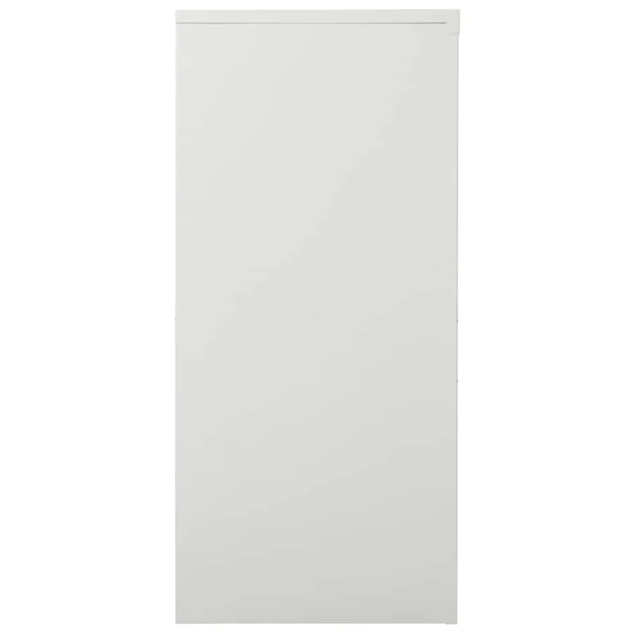 Armoire à portes coulissantes Gris clair 90x40x90 cm Acier - 3