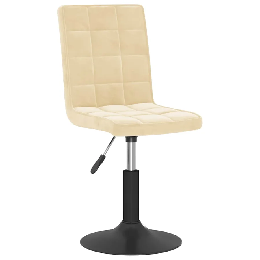 Chaises pivotantes à manger lot de 2 crème velours - 3