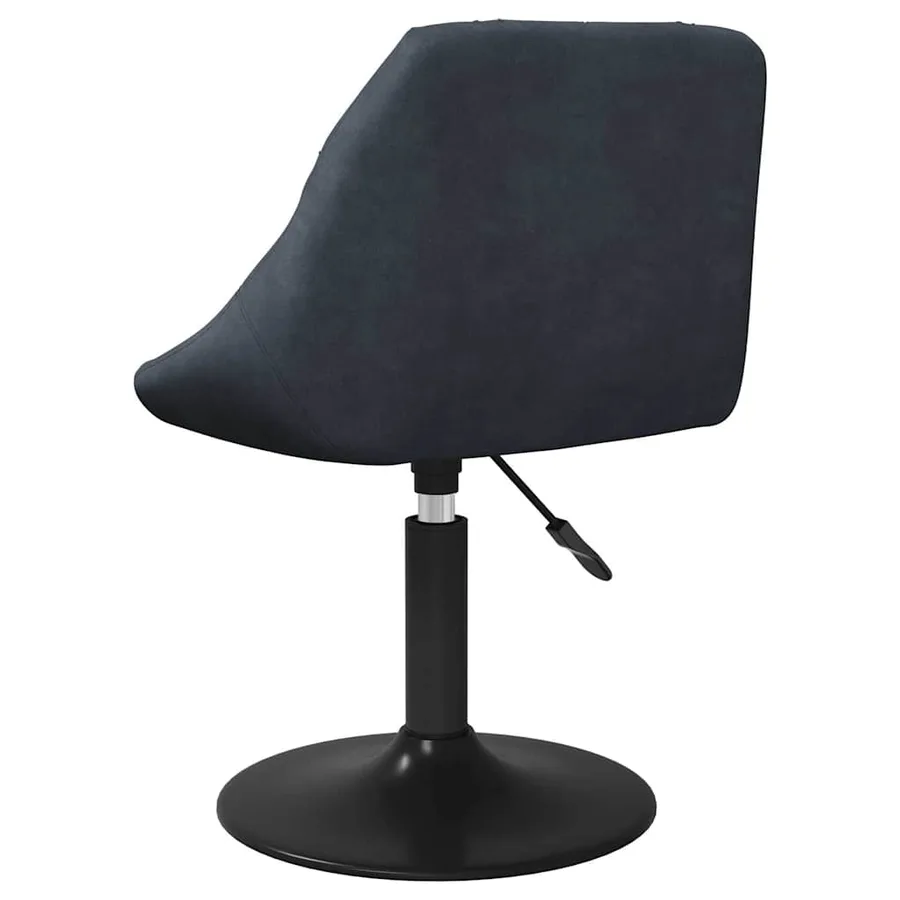 Chaises pivotantes à dîner lot de 2 Gris foncé Velours - 6