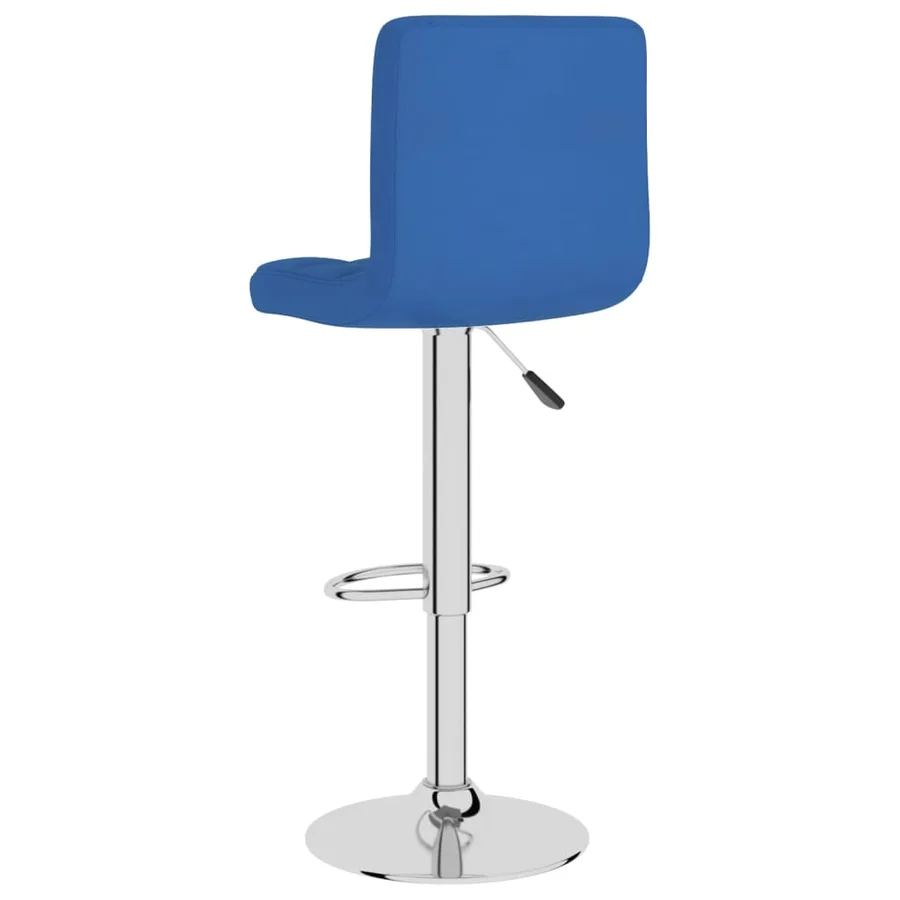Tabourets de bar lot de 2 bleu tissu - 6