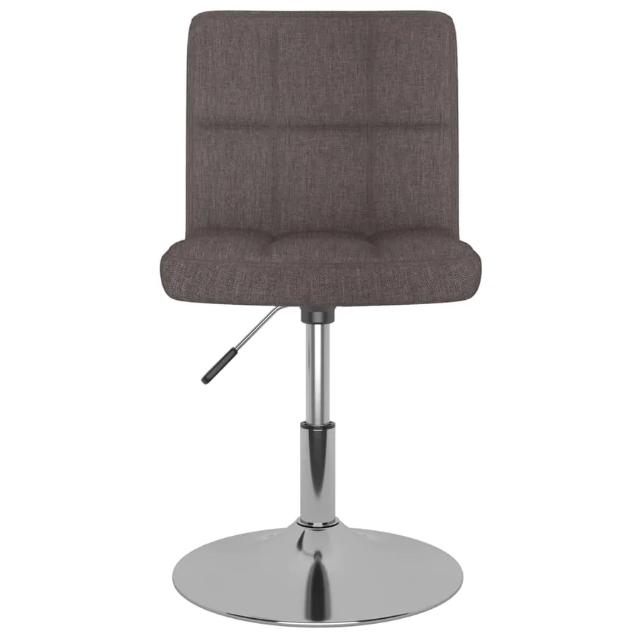 Tabouret de bar pivotant Taupe Tissu - 3