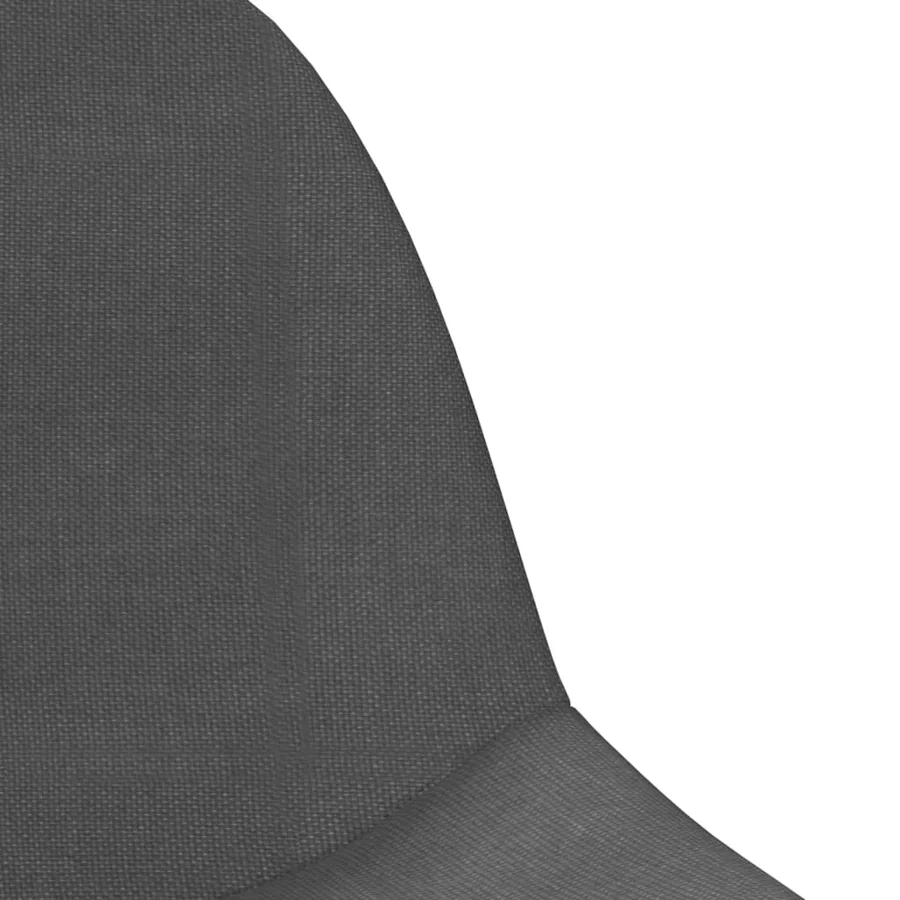 Tabourets de bar lot de 2 gris foncé tissu - 6