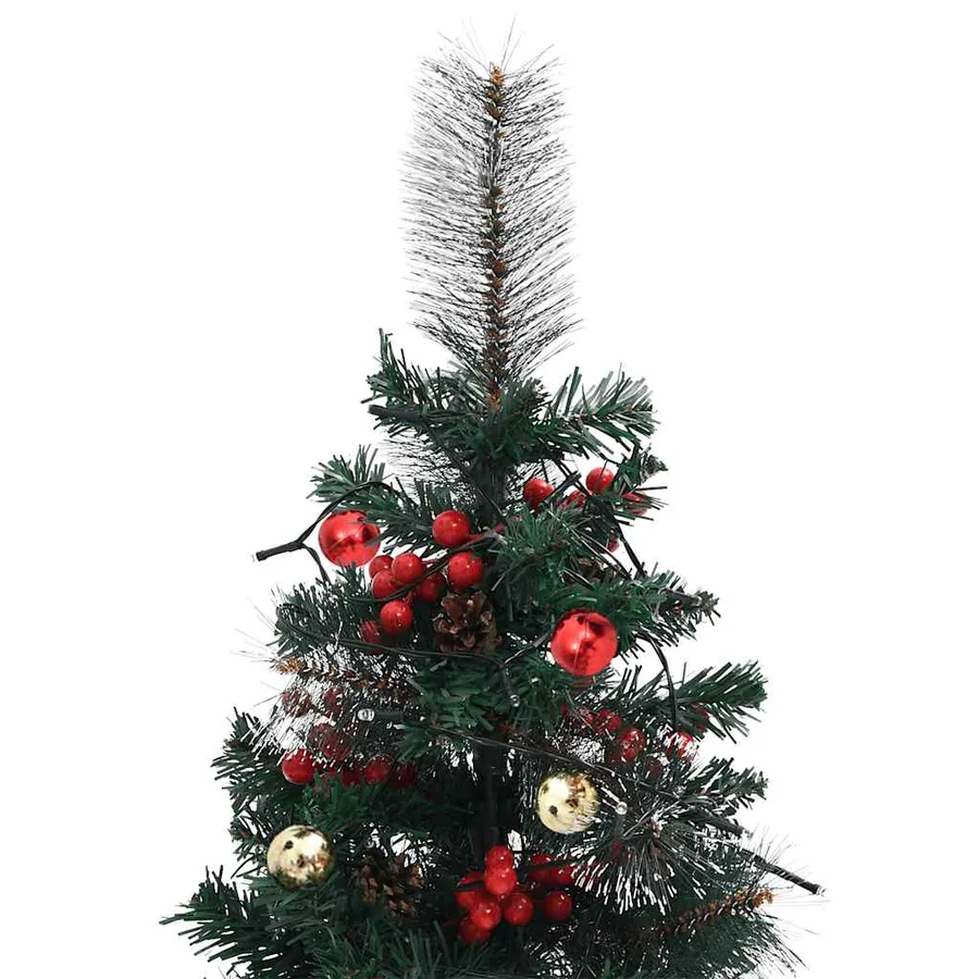Arbre de Noël artificiel pré-éclairé d'allée 2 pcs 76 cm PVC - 10