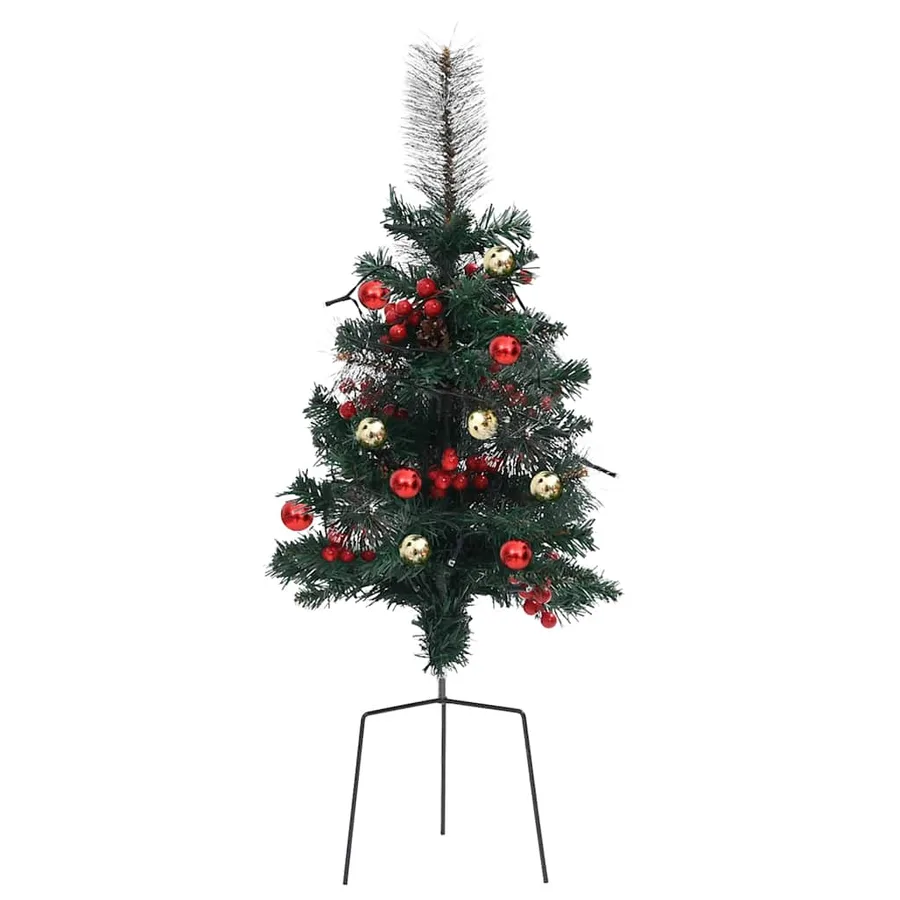 Arbre de Noël artificiel pré-éclairé d'allée 2 pcs 76 cm PVC - 5