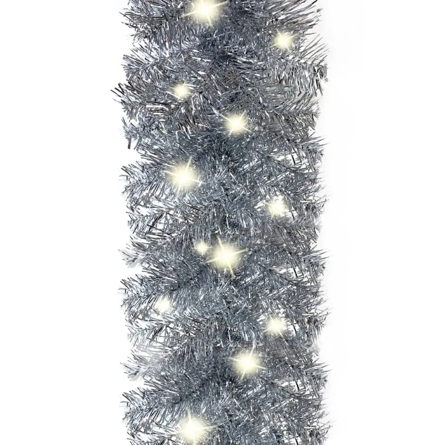 Guirlande de Noël avec lumières LED 10 m Argenté - 6