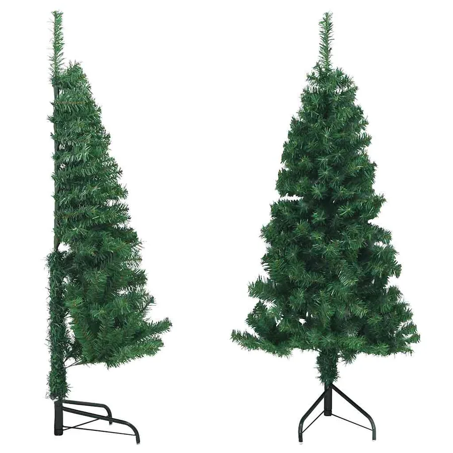 Sapin de Noël artificiel d'angle Vert 120 cm PVC - 2