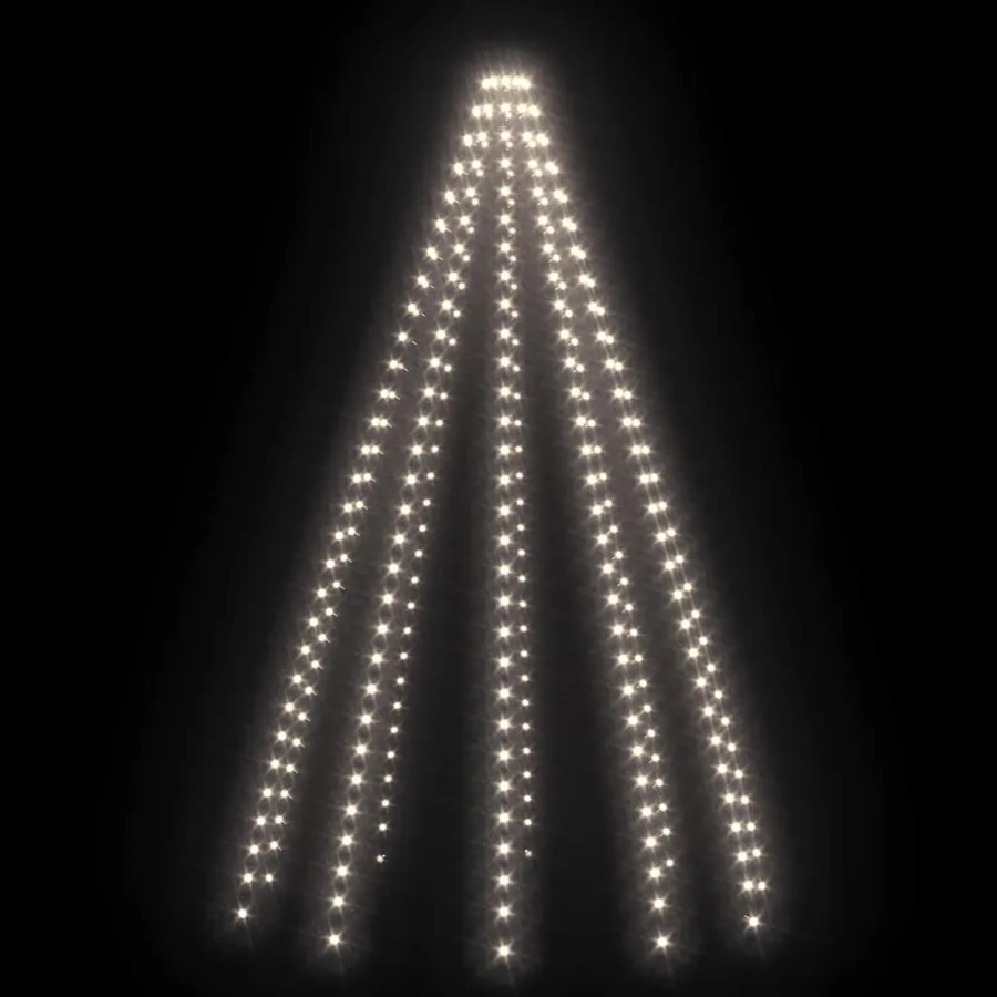 Guirlande lumineuse d'arbre de Noël 300 LED Blanc froid 300 cm - 4