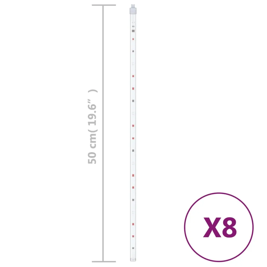 Guirlandes lumineuses 8 pcs 50 cm 288 LED coloré - 5