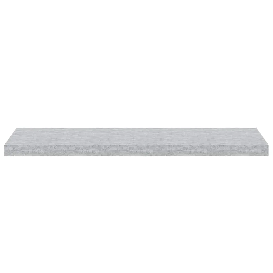 Étagères murales flottantes 2 pcs Gris béton 90x23,5x3,8cm MDF - 7