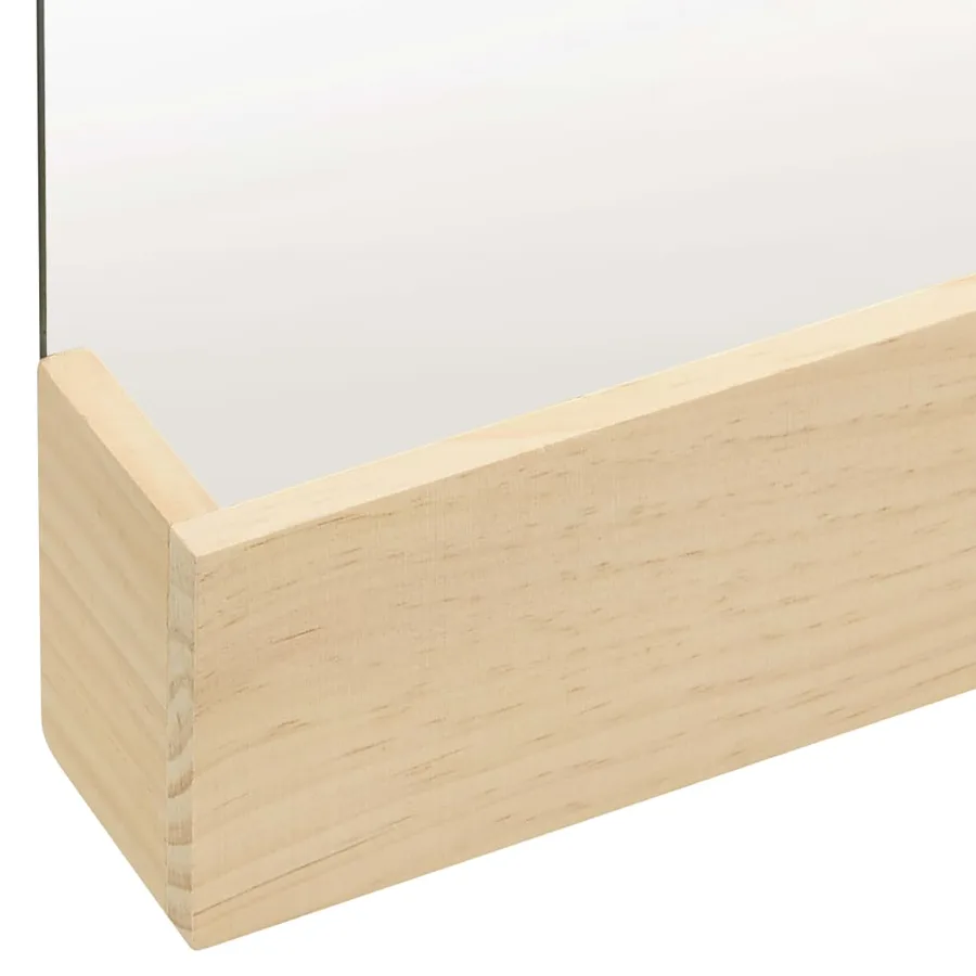 Miroir mural Bois de pin massif 23x39,5 cm - 5