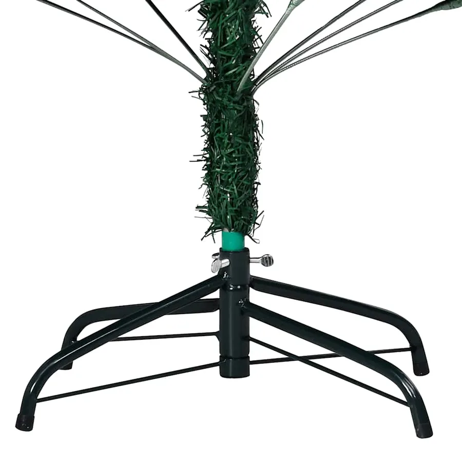 Arbre de Noël artificiel pré-éclairé et boules vert 240 cm - 10