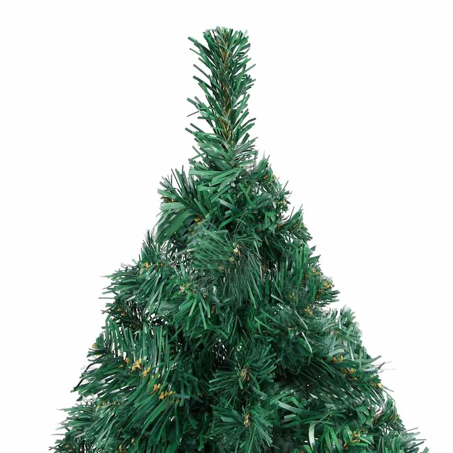Arbre de Noël artificiel pré-éclairé et boules vert 240 cm - 9