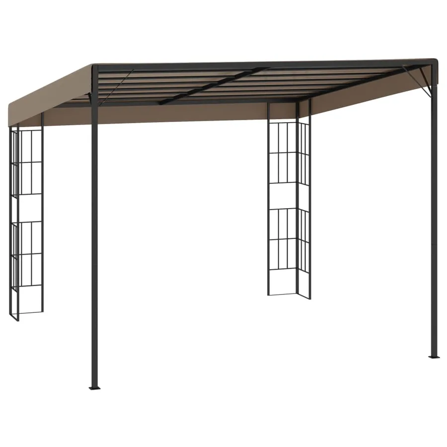 Belvédère mural 3x3 m Taupe Tissu - 4