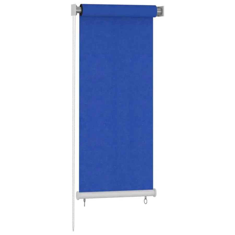 Store roulant d'extérieur 65 (l) x 140 (H) cm HDPE bleu - 2