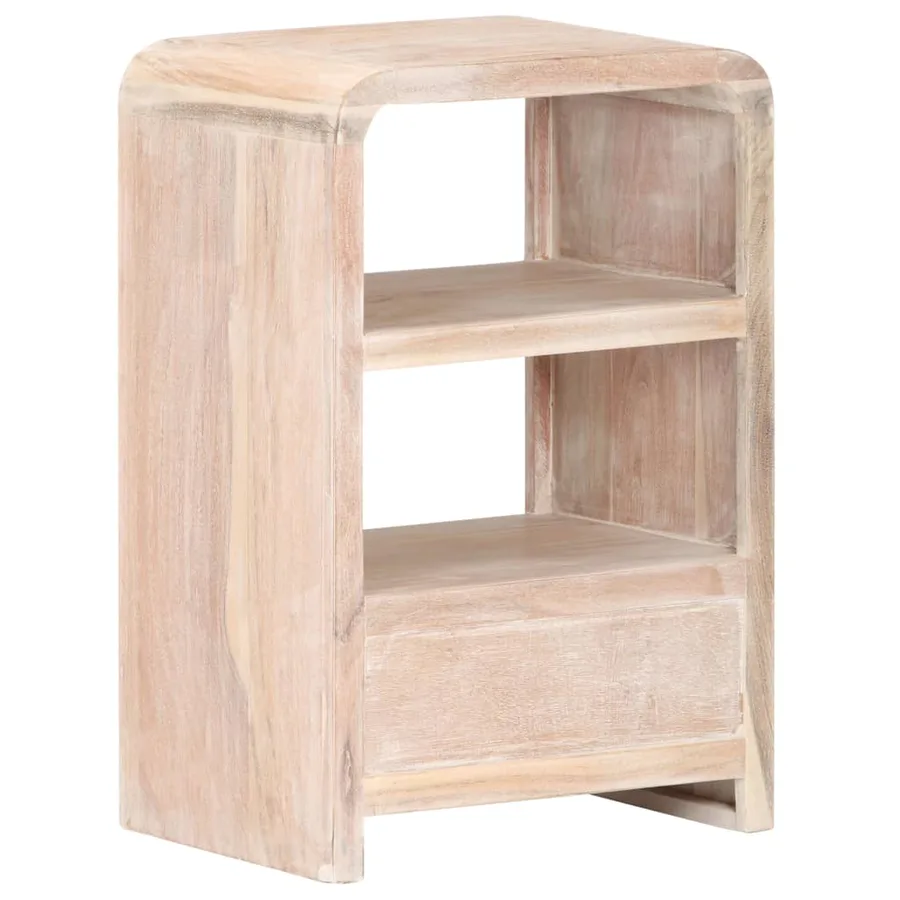 Table de chevet 40x30x60 cm Bois d'acacia massif - 5