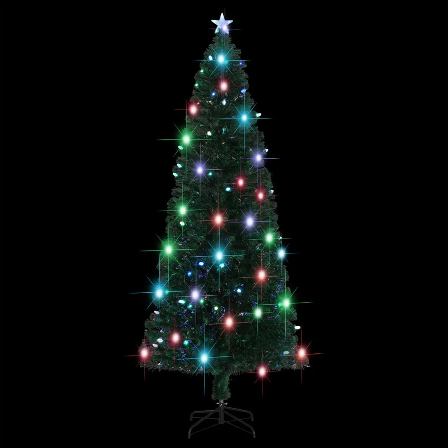 Arbre de Noël pré-éclairé avec support et LED 240 cm fibre optique - 4