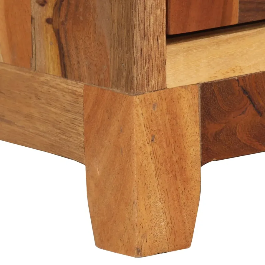 Table de chevet 40x30x50 cm Bois de récupération massif - 6