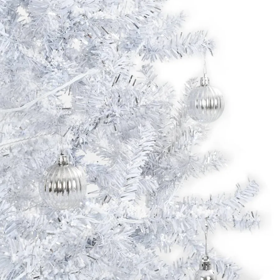 Arbre de Noël neigeux avec base de parapluie Blanc 190 cm - 6