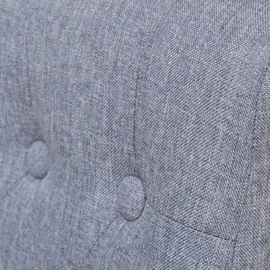 Chaises à manger lot de 4 gris clair tissu - 5