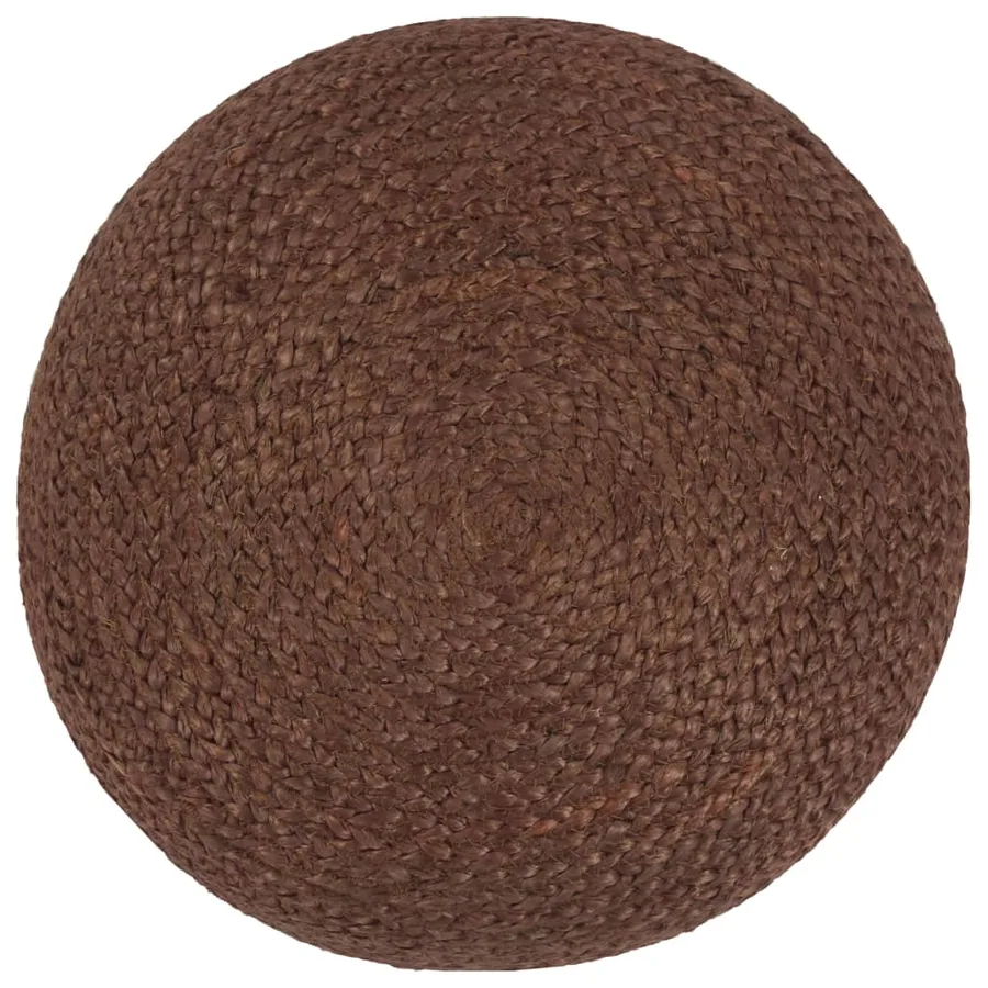 Pouf fait à la main Marron 40 x 45 cm Jute - 2