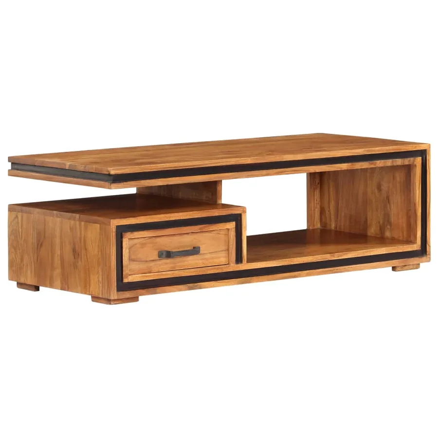 Table basse 100x45x33 cm Bois d'acacia massif - 10