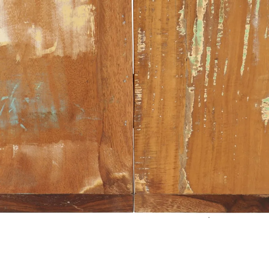 Table à manger 160x80x75 cm Bois de récupération massif - 5