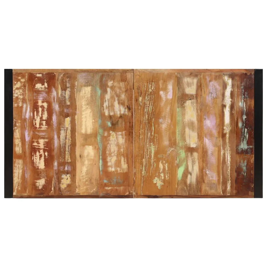 Table à manger 160x80x75 cm Bois de récupération massif - 6