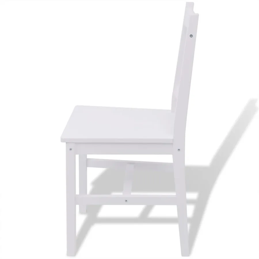 Ensemble de salle à manger 5 pièces Pinède Blanc - 6