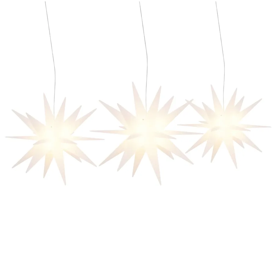 Lumières de Noël avec LED 3 pcs pliable blanc - 2