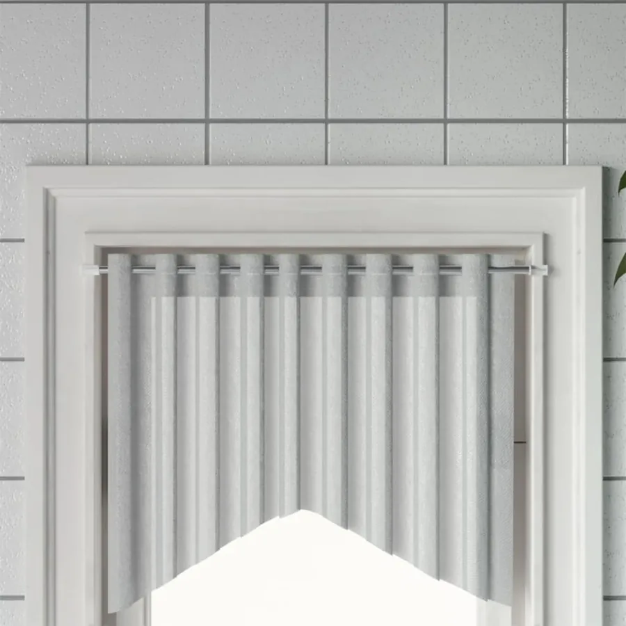 Tringles à rideau 2 pcs blanc et argenté 40-60 cm aluminium