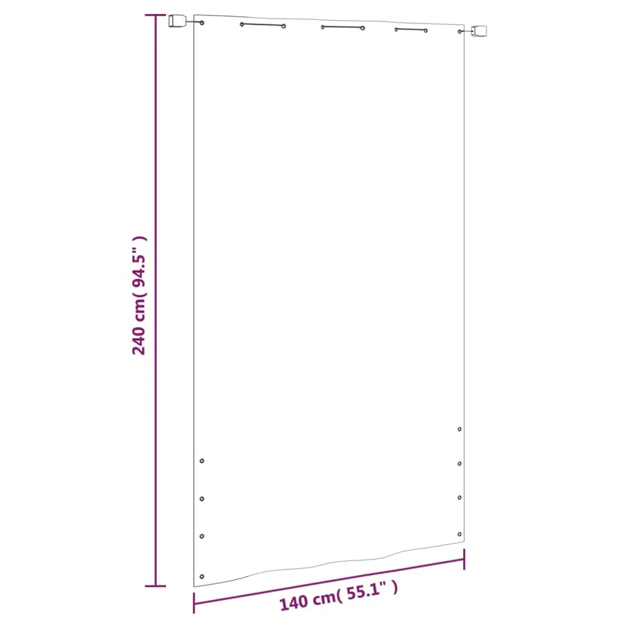 Écran de balcon Vert clair 140x240 cm Tissu Oxford - 6