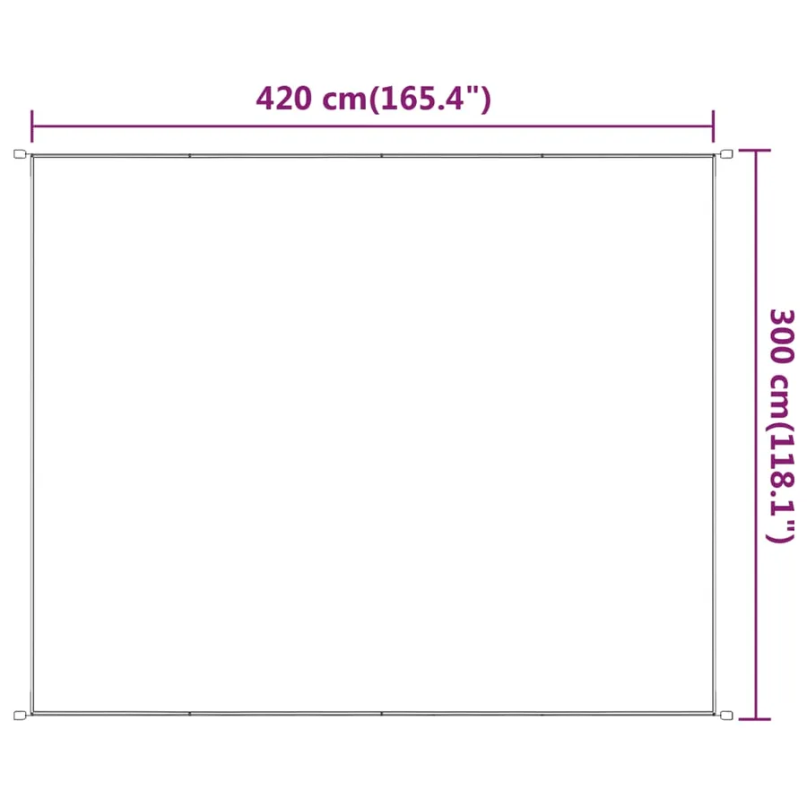 Auvent vertical Vert clair 300x420 cm Tissu oxford - 5