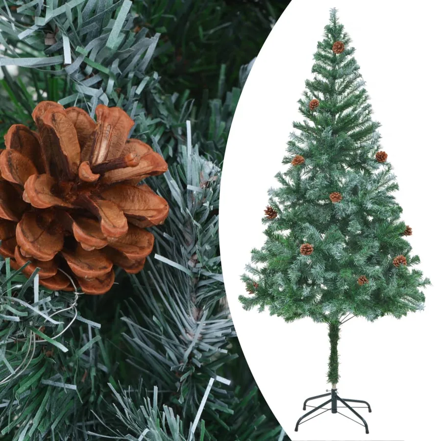 Arbre de Noël artificiel avec pommes de pin 180 cm - 2