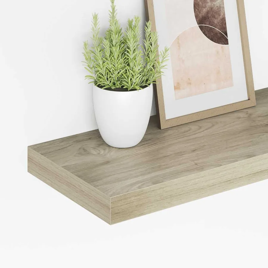 Étagères murales flottantes 4 pcs chêne 50x23x3,8 cm MDF - 4