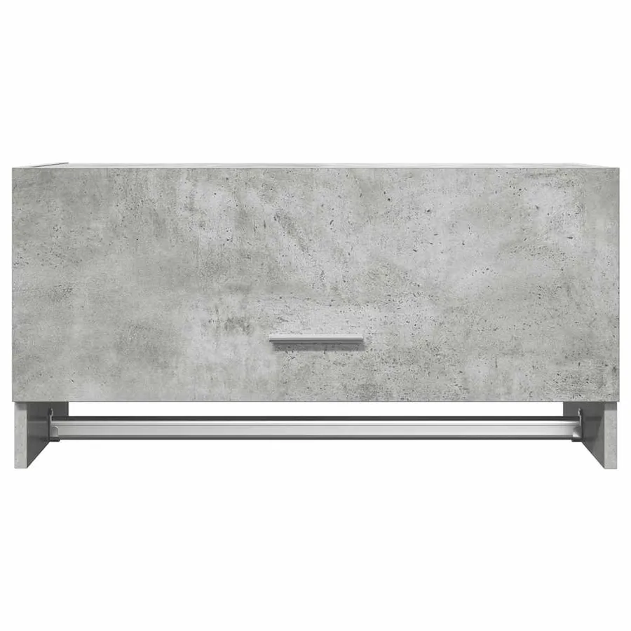 Garde-robe gris béton 70x32,5x35 cm bois d'ingénierie - 4