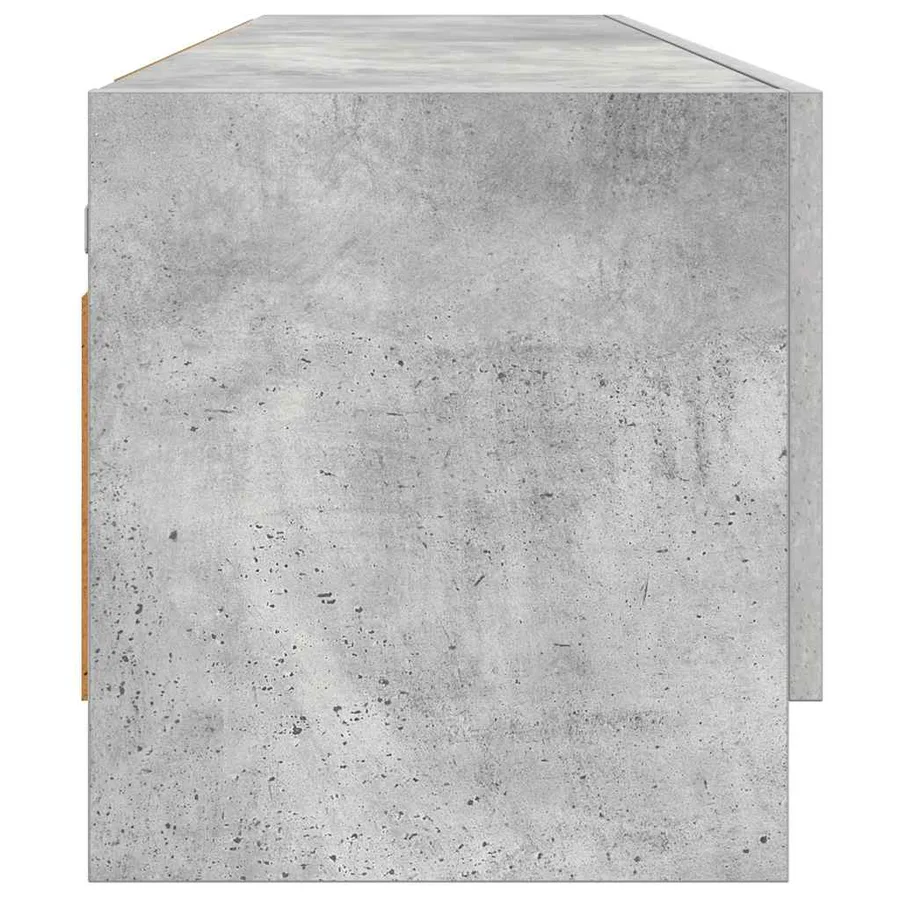 Garde-robe gris béton 70x32,5x35 cm bois d'ingénierie - 5