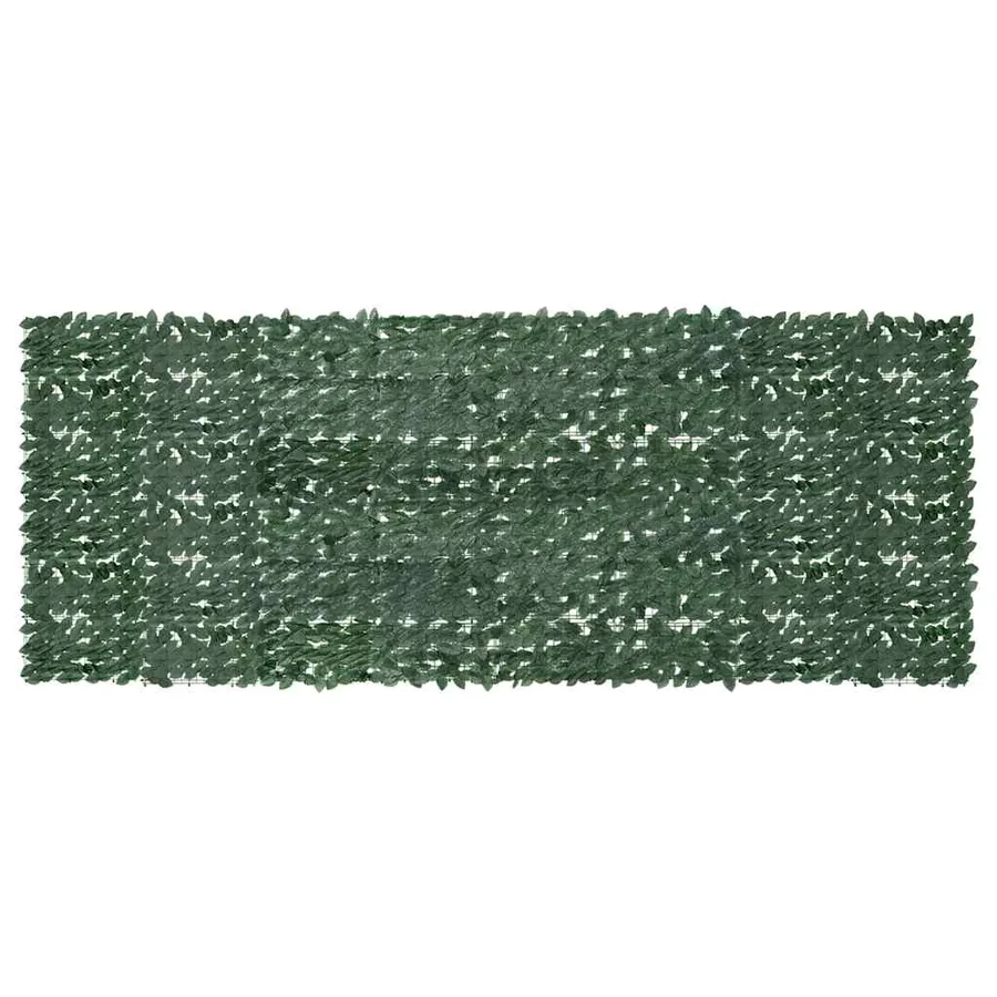Écran de balcon avec feuilles vert foncé 400x150 cm