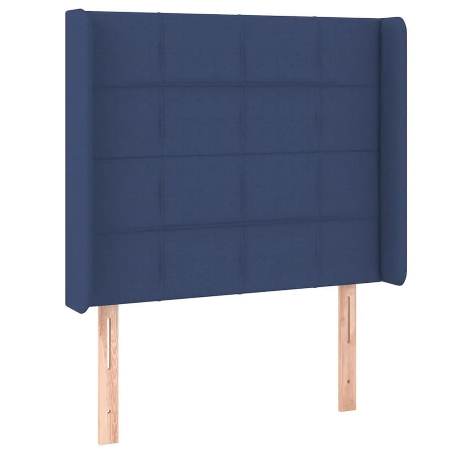 Tête de lit à LED Bleu 103x16x118/128 cm Tissu - 3