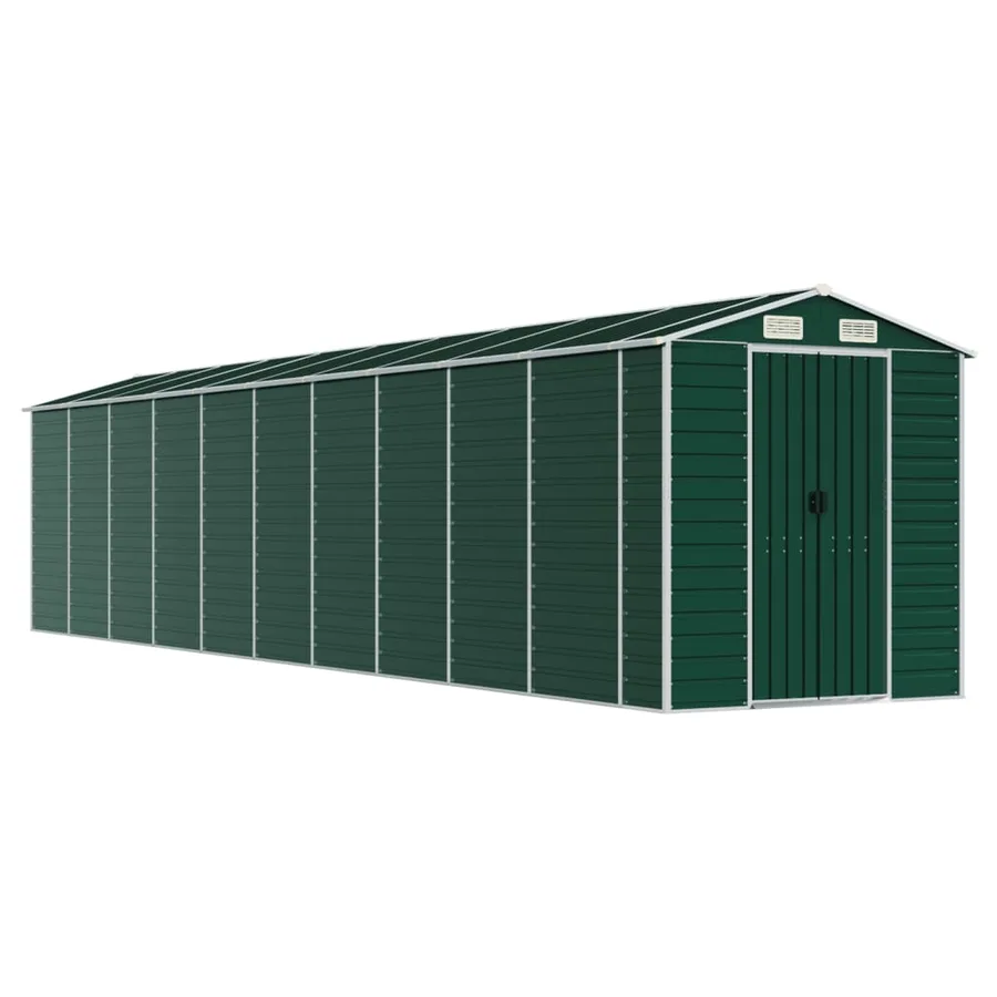 Abri de jardin vert 191x895x198 cm acier galvanisé - 2