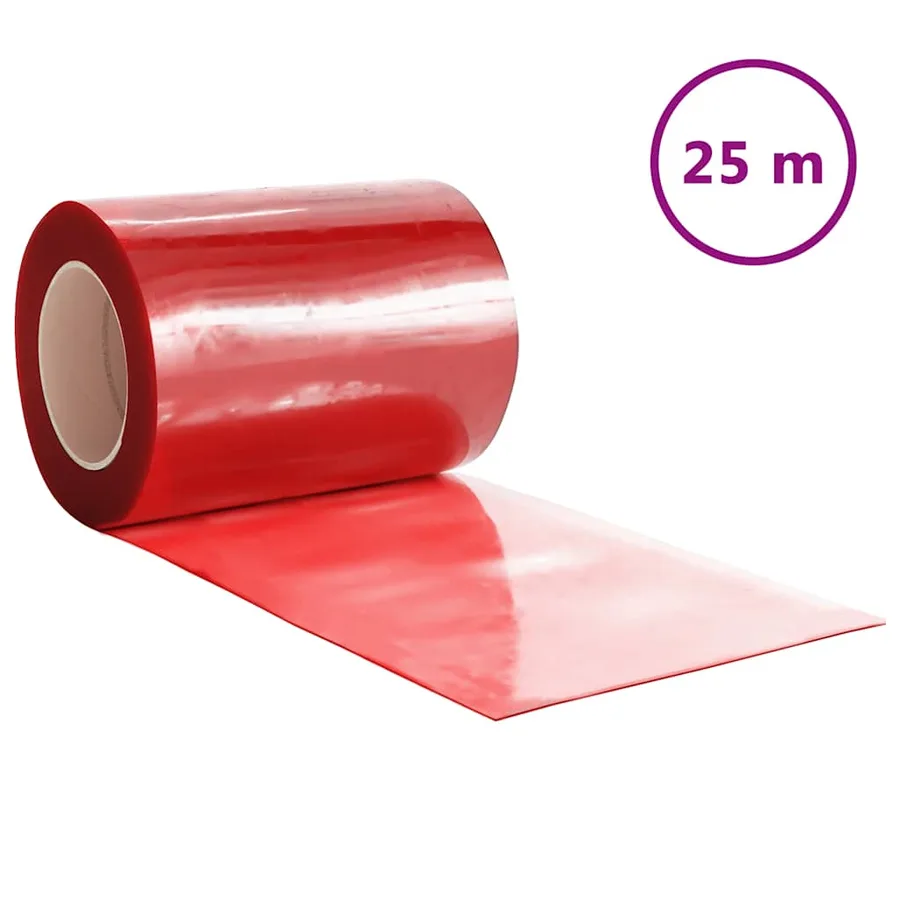Rideau de porte rouge 300 mmx2,6 mm 25 m PVC - 2