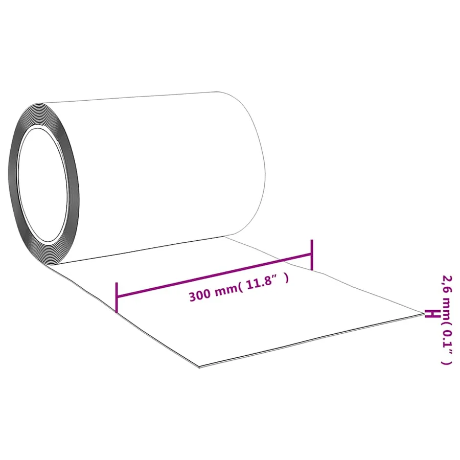 Rideau de porte rouge 300 mmx2,6 mm 25 m PVC - 7