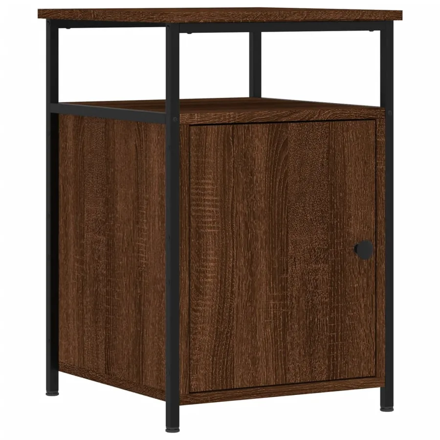 Tables de chevet 2pcs Chêne marron 40x42x60cm Bois d'ingénierie - 3