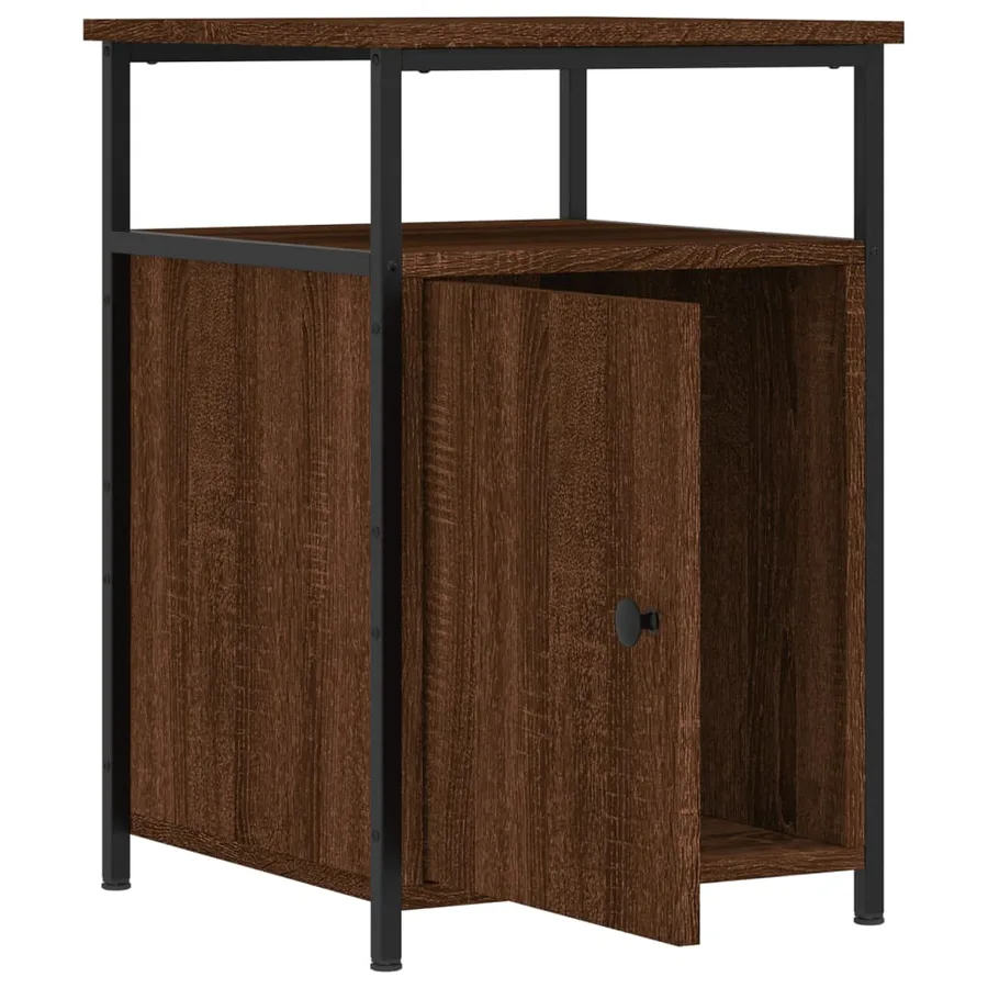 Tables de chevet 2pcs Chêne marron 40x42x60cm Bois d'ingénierie - 6
