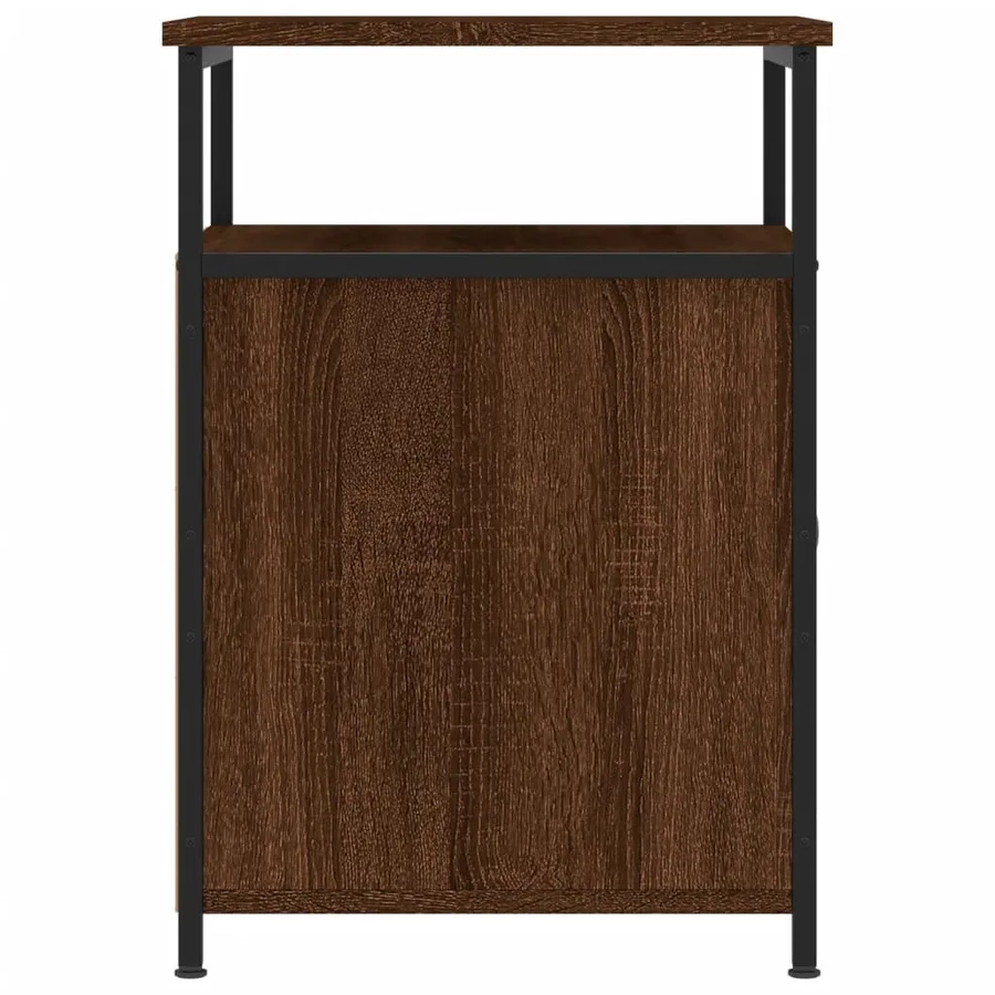 Tables de chevet 2pcs Chêne marron 40x42x60cm Bois d'ingénierie - 8